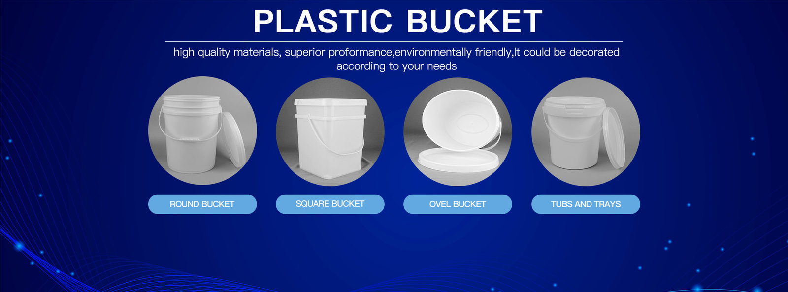 چین بهترین سطل پلاستیکی گرد برای فروش