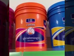 سطل پلاستیکی گرد 20 لیتری 5 گالن، جنس PP، لوگوی سفارشی