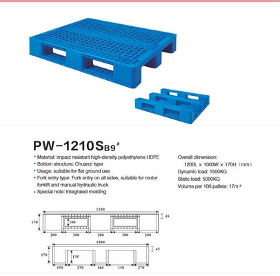 پالت پلاستیکی مقاوم به خوردگی برای ذخیره سازی کارآمد