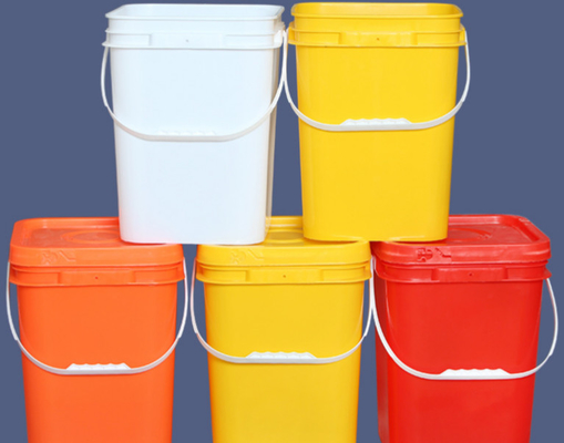 سطل پلاستیکی مربعی مقاوم در برابر ضربه دسته دار