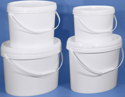 سطل ذخیره سازی پلاستیکی بیضی با کیسه بافتی بسته بندی کیسه PE