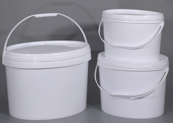 5L / 10L / 20L اسباب بازی های پلاستیکی سطل بیضی با مواد PP / HDPE