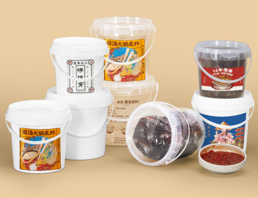سطل مواد غذایی پلاستیکی با گواهینامه CAS/FDA/SGS/ISO9001