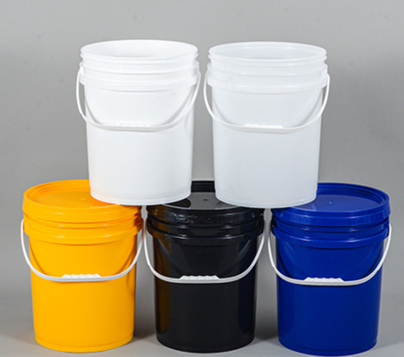 سطل های پلاستیکی 5 گالن با دسته - ارتفاع 15.5 اینچ - قطر 11.5 اینچ
