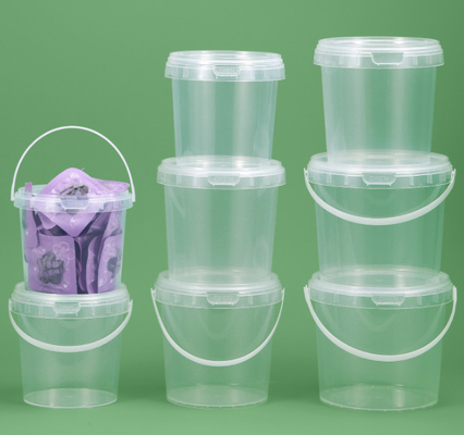 دستگیره سطل مواد غذایی پلاستیکی PP/HDPE سفید با پوشش