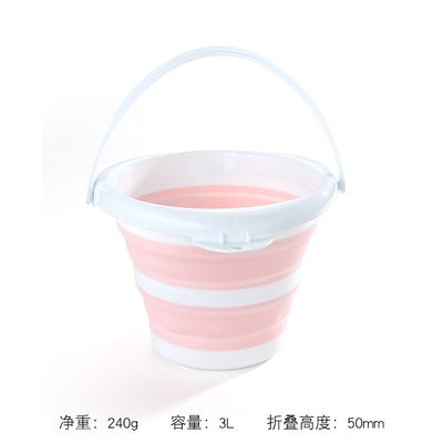 طومار پلاستیکی تاشو قابل جمع کردن 10L طراحی صرفه جویی در فضا برای کمپینگ ماشین شویی ماجراجویی های در فضای باز