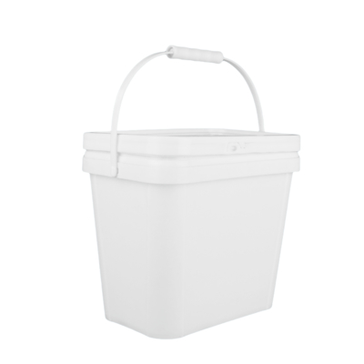 سطل پلاستیکی مربع درجه غذایی با IML/انتقال حرارتی/چاپ سیلک 1.2 کیلوگرم