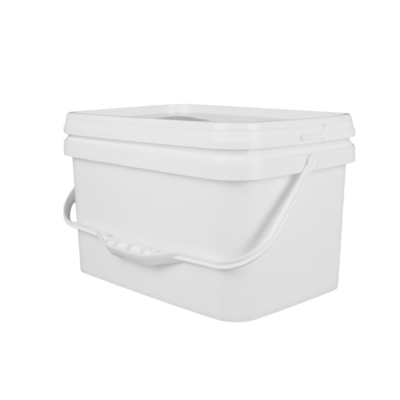 سطل پلاستیکی مربعی برای اسباب‌بازی دسته دار و دارای گواهی مواد غذایی