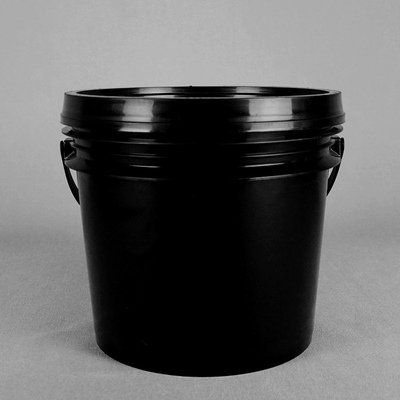 سطل پلاستیکی گرد مشکی 4.8 لیتری سطل رنگ پلاستیکی 1 گالن