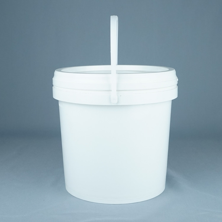 سطل پلاستیکی سفید مواد غذایی با پوشش 1L-5L ظرفیت دستگیره بازیافتی بدون BPA -40 ° F تا 180 ° F محدوده دمایی