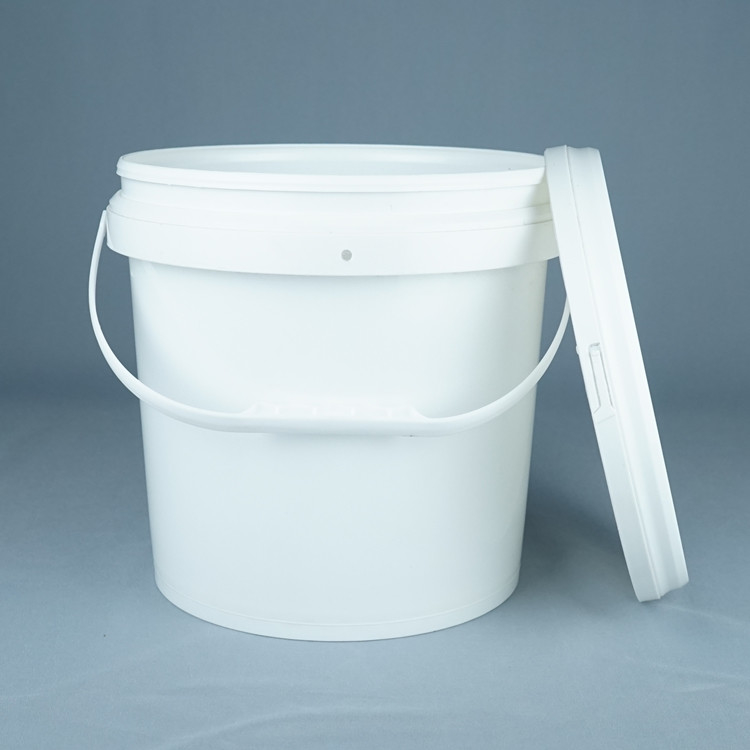 سطل پلاستیکی سفید مواد غذایی با پوشش 1L-5L ظرفیت دستگیره بازیافتی بدون BPA -40 ° F تا 180 ° F محدوده دمایی
