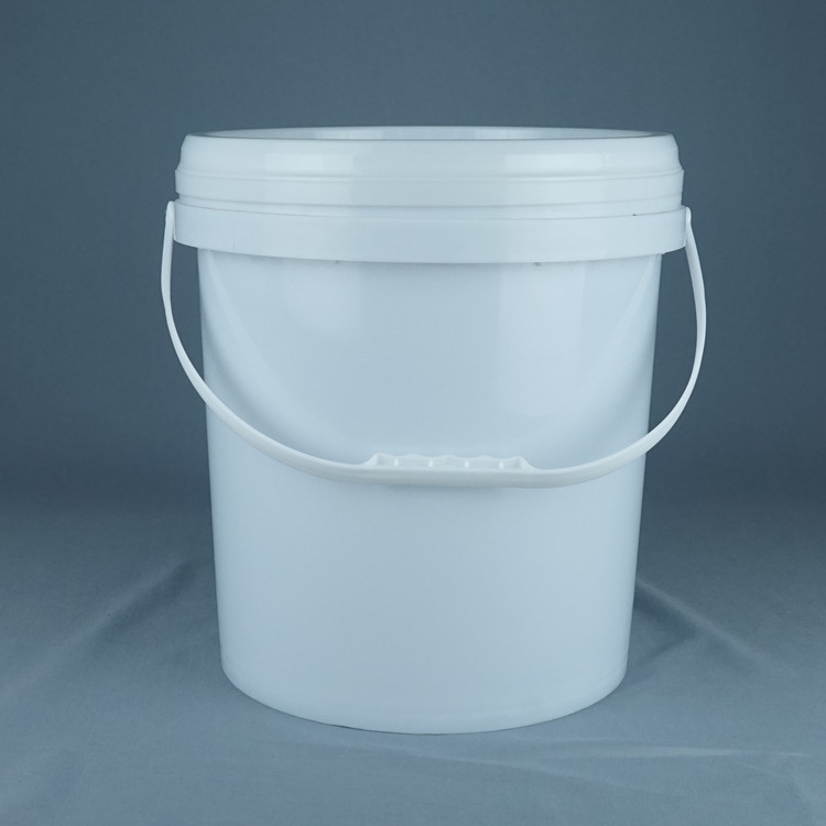 سطل پلاستیکی قابل انباشت با پوشش و دسته سفید بازیافت می شود -40 ° F تا 180 ° F