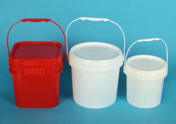 2L مربع PP Food Grade Bucket با دسته مقاوم به مواد شیمیایی و پوشش اندازه های مختلف
