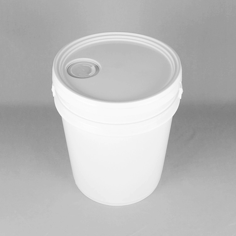 سطل رنگ گرد 28*26*34 سانتی متری 18 لیتری رنگ پلاستیکی با دوام با درب و ابزار دسته