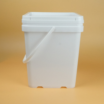 سطل پلاستیکی مربعی مواد PP با درب 1.2 کیلوگرم وزن