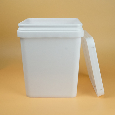 سطل پلاستیکی مربعی مواد PP با درب 1.2 کیلوگرم وزن