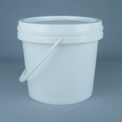 سطل سفید درجه غذایی / سطل درجه غذایی با دسته 1L-5L ظرفیت BPA رایگان درجه حرارت امن