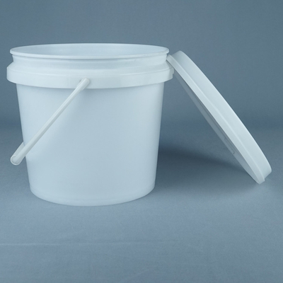 سطل سفید درجه غذایی / سطل درجه غذایی با دسته 1L-5L ظرفیت BPA رایگان درجه حرارت امن