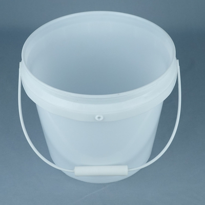 سطل سفید درجه غذایی / سطل درجه غذایی با دسته 1L-5L ظرفیت BPA رایگان درجه حرارت امن