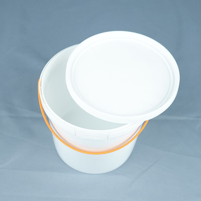 سطل ذخیره سازی پلاستیکی سفید سفارشی قابل استفاده مجدد برای غذا