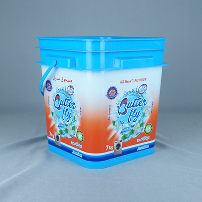 سطل پلاستیکی مربعی مقاوم در برابر ضربه دسته دار