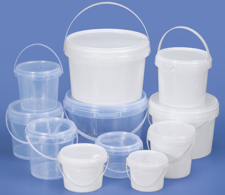 مواد HDPE سطل مواد غذایی پلاستیکی سفید یا رنگ دیگر 0.2L-20L