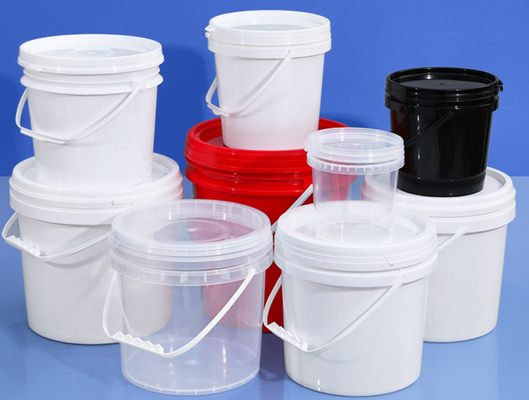 سطل های پلاستیکی قابل انباشت با دسته بدون BPA