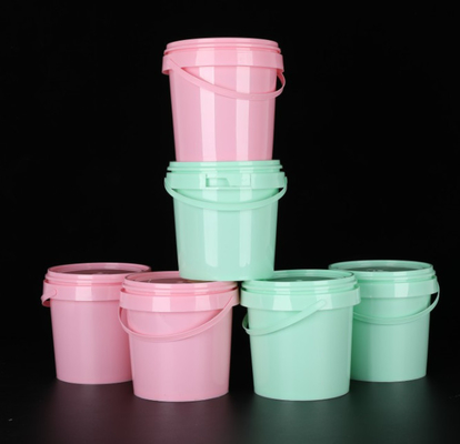 چاپ صفحه نمایش سطل مواد غذایی پلاستیکی سفارشی 0.2L-20L ظرفیت