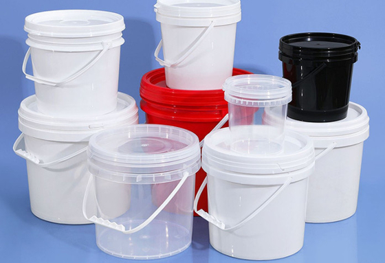 MOQ 1000 مجموعه سطل مواد غذایی پلاستیکی IML / انتقال حرارتی / چاپ صفحه نمایش CAS / FDA / SGS