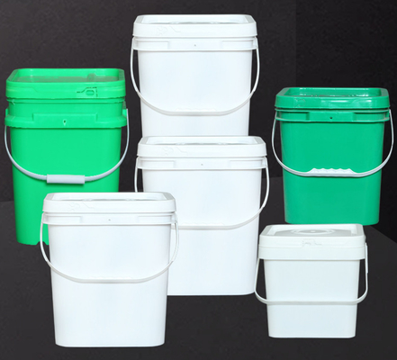 1.2 کیلوگرم سطل پلاستیکی مربع مقاوم به ضربه با دسته شامل
