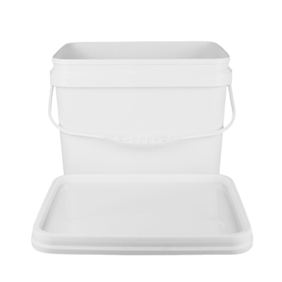 PP 100٪ مواد خام سطل پلاستیکی مربع با مقاومت در برابر ضربه سفید یا دیگر