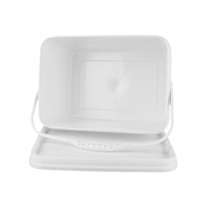 PP 100٪ مواد خام سطل پلاستیکی مربع با مقاومت در برابر ضربه سفید یا دیگر