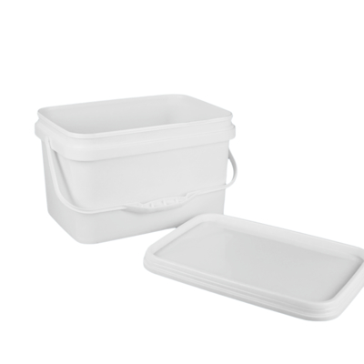 سطل پلاستیکی مربعی برای اسباب‌بازی دسته دار و دارای گواهی مواد غذایی