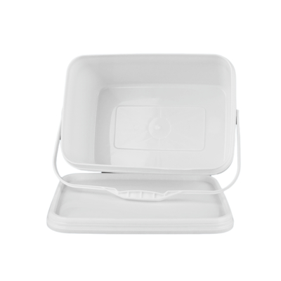 سطل پلاستیکی مربعی برای اسباب‌بازی دسته دار و دارای گواهی مواد غذایی