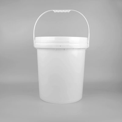 سطل رنگ پلاستیکی قرمز با دسته و طراحی ضد نشت