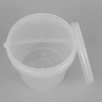 SGS Approval سطل پلاستیکی شفاف سایز کوچک 2 لیتری چاپ صفحه