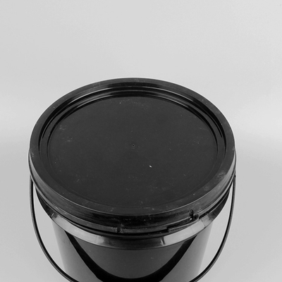 سطل پلاستیکی گرد مشکی 4.8 لیتری سطل رنگ پلاستیکی 1 گالن