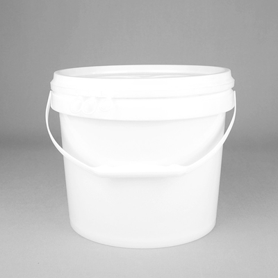 سطل پلاستیکی گرد PP 7 لیتری سطل سفید 2 گالنی با درب