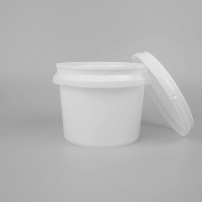 چاپ روی صفحه نمایش سطل پلاستیکی گرد 1200 میلی لیتری برای رنگ برس اسباب بازی