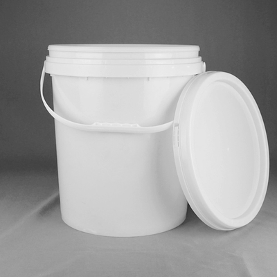سطل های پلاستیکی گرد بزرگ 6 گالن 25 لیتری سفید برای نشتی برای رنگ