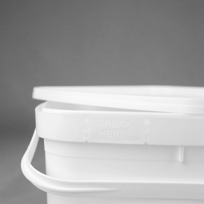 سطل های پلاستیکی شفاف 3 لیتری با درب مربع خدمات OEM OEM
