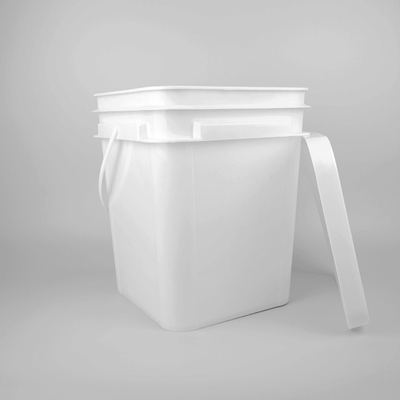 سطل پلاستیکی مربع مقاوم به مواد شیمیایی با IML / انتقال حرارتی / چاپ صفحه نمایش