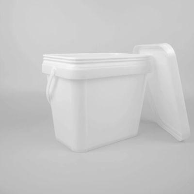 سطل پلاستیکی مربع مستطیلی 1 گالن 3.5 لیتری برای مواد شیمیایی