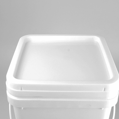 سطل پلاستیکی مربعی درجه مواد غذایی سفید رنگ 20 لیتری