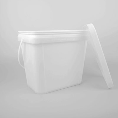 تضمینی سطل پلاستیکی مشکی مربعی درجه 6L