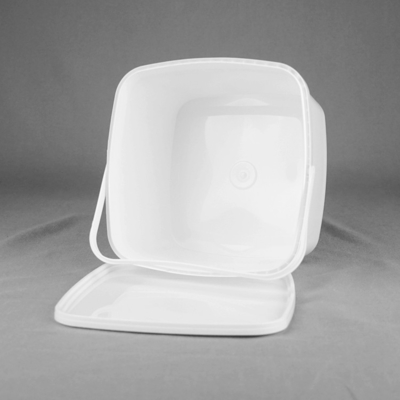 SGS Approval سطل سطل مواد غذایی مربعی 3L سطل رنگ پلاستیکی