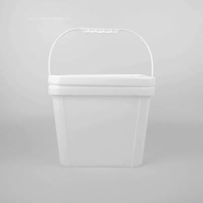 2L مربع PP Food Grade Bucket با دسته مقاوم به مواد شیمیایی و پوشش اندازه های مختلف