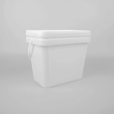 تضمینی سطل پلاستیکی مشکی مربعی درجه 6L