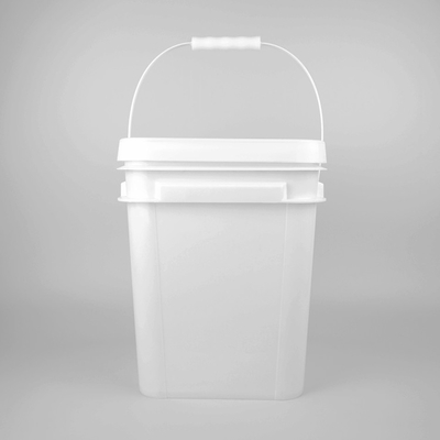 سطل پلاستیکی مربع مقاوم به مواد شیمیایی با IML / انتقال حرارتی / چاپ صفحه نمایش