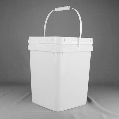 سطل پلاستیکی مربع 20 کیلوگرمی با درب و دسته می تواند سفارشی شود